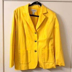 Bloomingdale's Vibrant Yellow Blazer